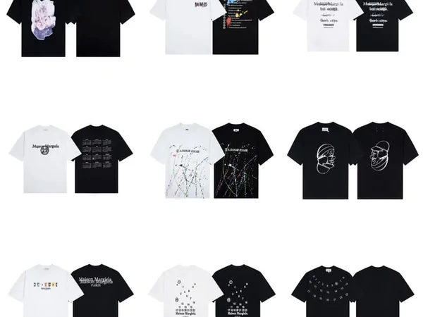 Distintos modelos y colores de camisetas
